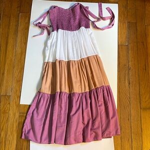 Colorful Tiered Kids Dress